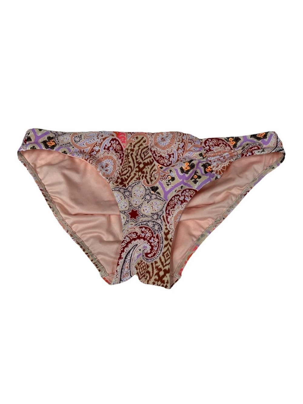 Y2K Victorias Secret Large Cheeky Bikini Bottoms Pink Purple 6UF #3295